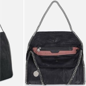 Stella McCartney Falabella Shaggy Deer Fold Over Tote Shoulder Bag